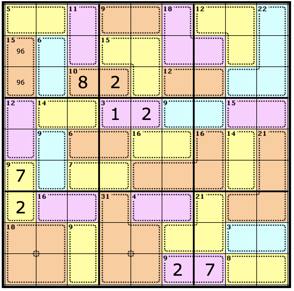 Colour Killer Sudoku — Knight Features